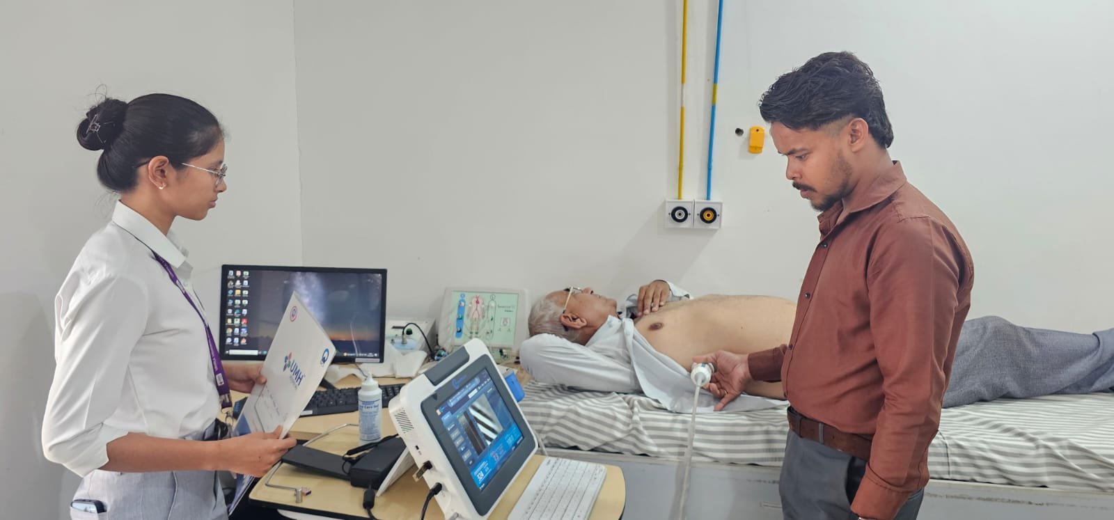 भाटागांव रायपुर में लगा निशुल्क फाइब्रो स्कैन जांच शिविर