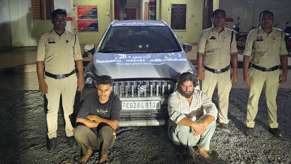 बिलासपुर में ड्रग्स नेटवर्क पर पुलिस का बड़ा वार, कार में घूम रहे दो तस्कर 13 लाख की एमडीएमए के साथ गिरफ्तार