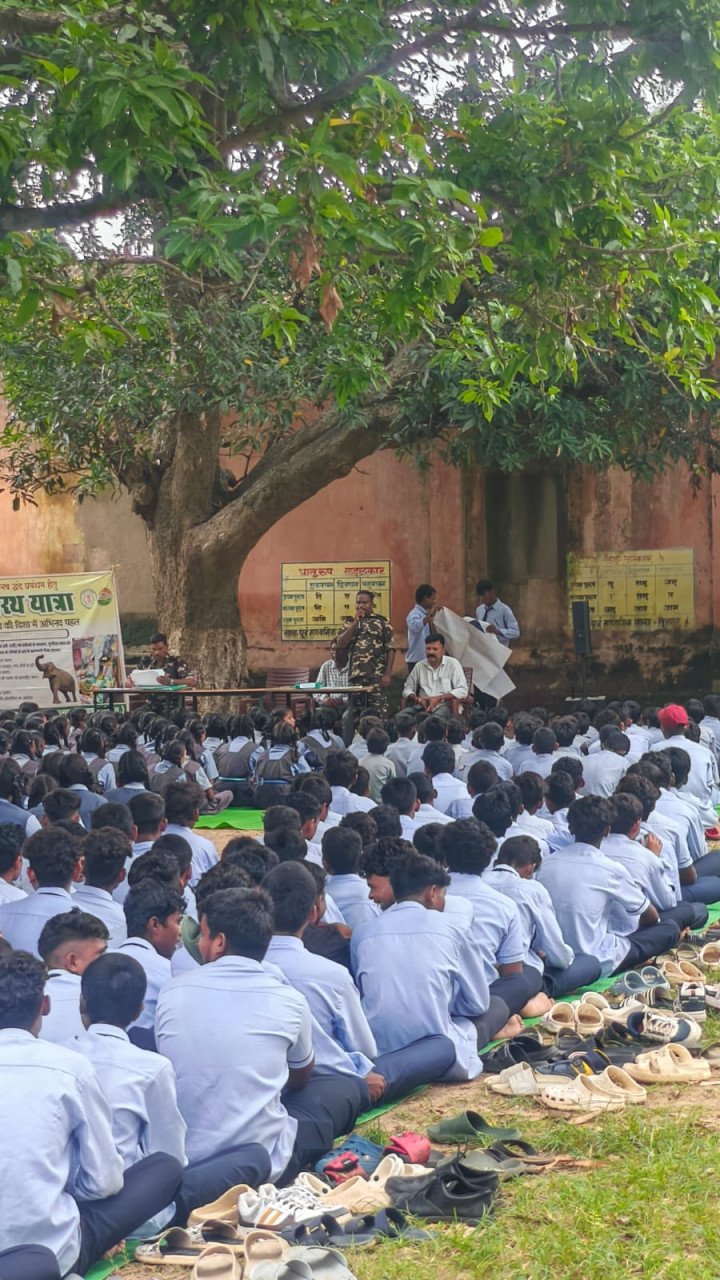 जशपुर वनमण्डल की गजरथ यात्रा-2026 शुरू, हाथी प्रभावित क्षेत्रों में जनजागरूकता अभियान तेज