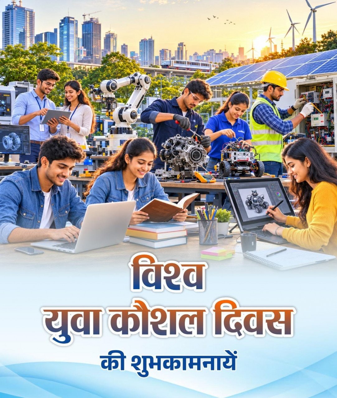 विश्व युवा कौशल दिवस पर वित्त मंत्री श्री ओपी चौधरी ने युवाओं को दी शुभकामनाएं