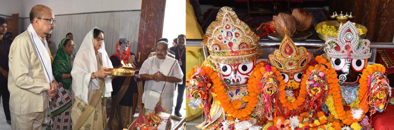 रक्षाबंधन पर राज्यपाल श्री रमेन डेका ने भगवान जगन्नाथ के दर्शन कर बांधा रक्षासूत्र