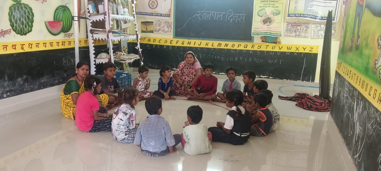 बछेरा में आधुनिक आंगनबाड़ी भवन बना आकर्षण का केंद्र