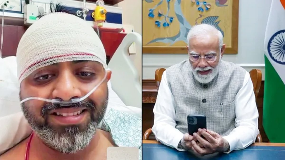 मैं घायल था, लेकिन यात्रियों को मरते नहीं देख सकता था’; पीएम मोदी से वीडियो कॉल पर बोले पायलट स्मित मछार