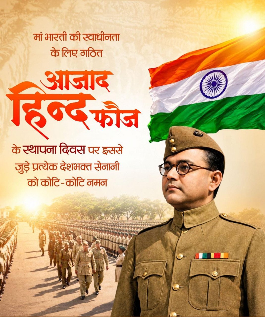 आजाद हिन्द फौज के स्थापना दिवस पर वित्त मंत्री श्री ओपी चौधरी ने वीर स्वतंत्रता सेनानियों को किया श्रद्धापूर्वक नमन